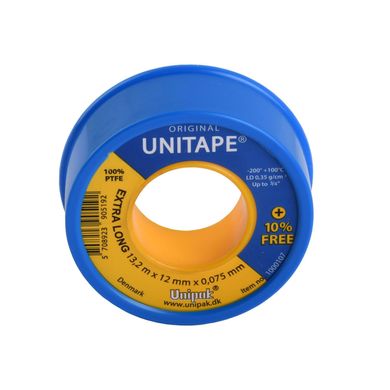 Фум тефлоновая лента Unitape (13,2х12х0,075) Unipak
